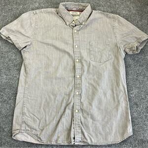 Good Threads Standard Fit grey Button Up Casual Mens‎ Large